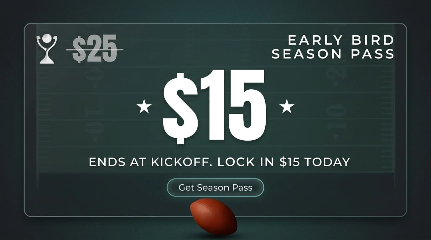 Early Bird Season Pass - $15
